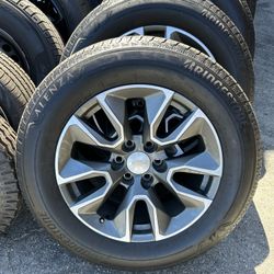 NEW TAKE OFF WHEELS AND TIRES 20 INCH SILVERADO