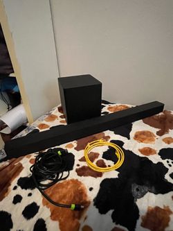 Sound bar and subwoofer