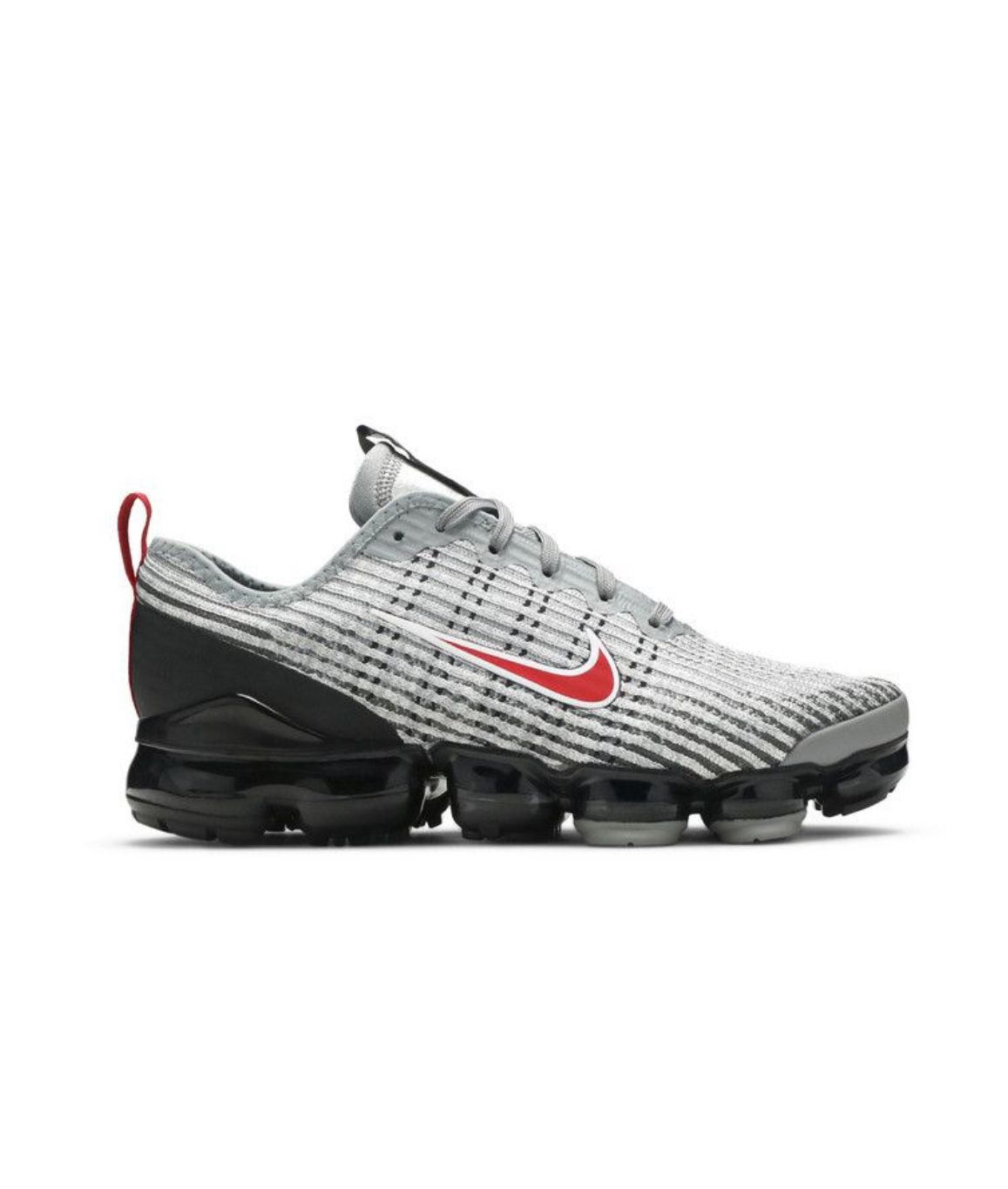 Air VaporMax Flyknit 3 GS Particle Grey University Red