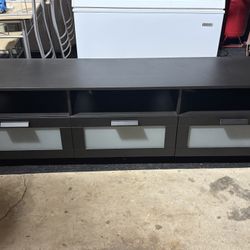 Black TV Stand with Storage