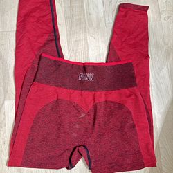 Pink/Victoria Secret Valentine leggings
