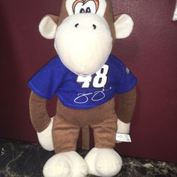 NASCAR Jimmie Johnson #48 Plush Monkey Bear 13" RARE  No rips, tears or stains