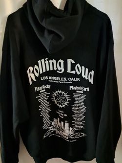 Rolling Loud LA 25 Black Lineup Hoodie