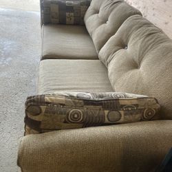 Beige Fabric Sofa