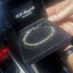 Silver And Gold Bracelet