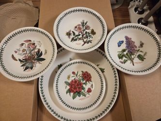 Portmeirion Botanic Garden 5 Piece Pasta Set -New in Box