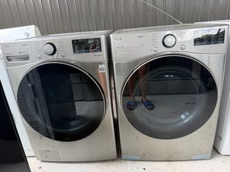 LG ThinQ Front Load Washer and Dryer Set