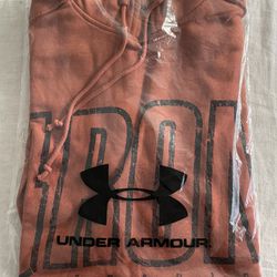 Under Armor XL Burnt Orange Hooded Sweatshirt