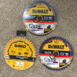 Dewalt 7 1/4 Saw Blades