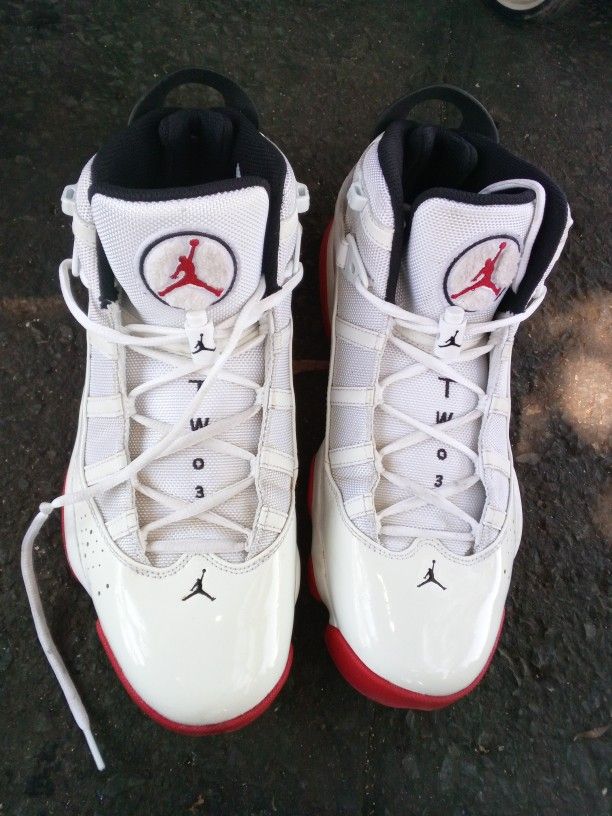 Air Jordan White And Red
