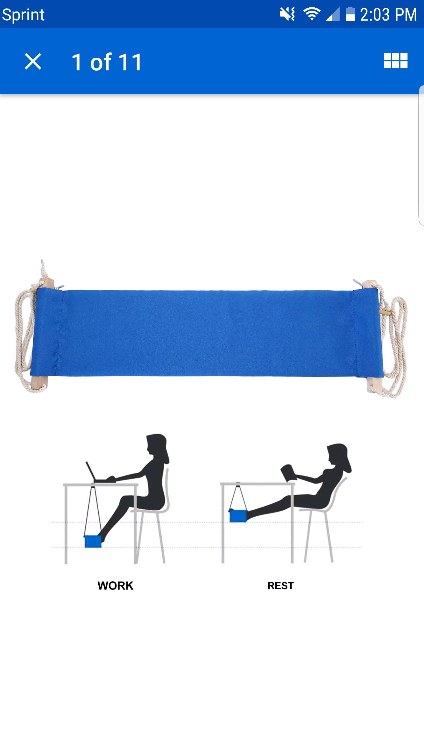 Foot Hammock for office or home Portable