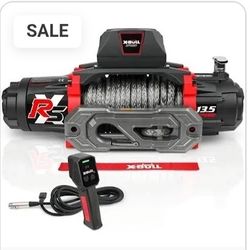 X-BULL Winch-13500 lb. Load Capacity Electric Winch -12V DC Power for Towing Truck Off Road, 2 in 1 Wireless Remote,13500 XRS Series