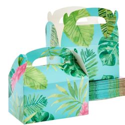 Blue Panda 24 Pack Luau Tropical Party Favor Boxes for Kids Birthday 