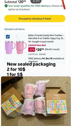 Handy Mini Tumbler – Adorable 9 oz Toddler Sippy Cup, Stainless Interior & Silicone Body, Leak‑Proof, Dishwasher Safe, Gift for 1-3 Years Old Girls & 