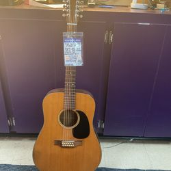 Martin D12-18 1974  12-string, Spruce Top,  Mahogany Neck, Acoustic Guitar W/hard Case