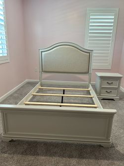 Full Bed and Nightstand