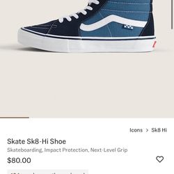 NEW Sk8 Hi Vans 