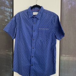 Denim & Flower Slim Fit S/S Button Down Men’s Medium