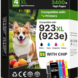Brand New In Box Unopened   923XL e Ink Cartridges Combo Pack Replacement for HP 923XL 923e 923 Ink Cartridges for HP Printers OfficeJet Pro 8