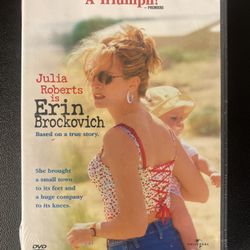 Erin Brockovich (DVD 2000 Widescreen) Julia Roberts Albert Finney New Sealed