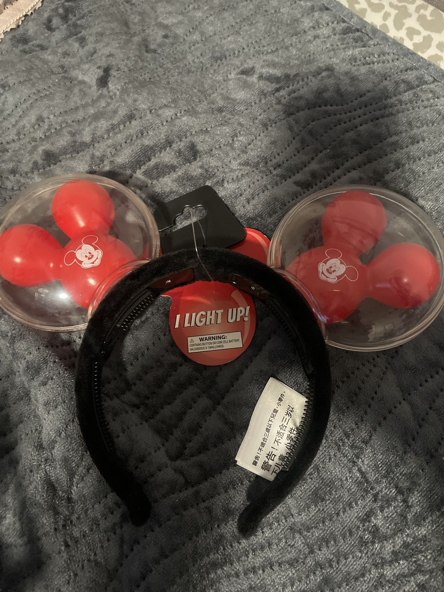 Mickey ears Red Light up