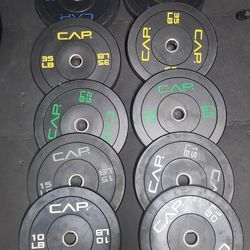CAP 2-inch Olympic Bumper Weight Plates