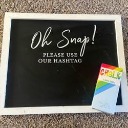 Chalkboard Sign For Parties