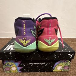 PUMA Rick and Morty MB.02 Adventures Mid Top Basketball Sneakers 377411-02