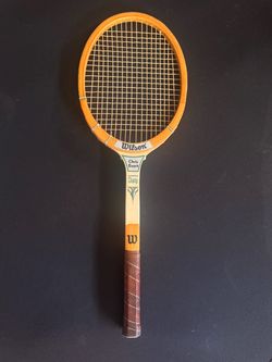vintage Wilson Chris Evert "Champ" wooden tennis racket from the 1970s