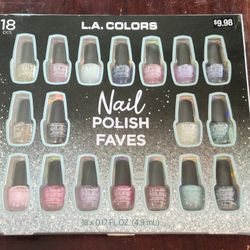 L. A. Colors Nail Polish Faves 18 Pack New in Box