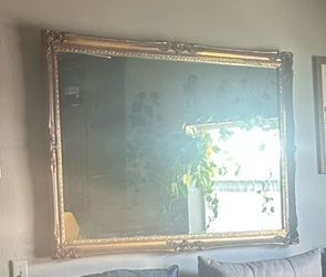 Large  framed mirror