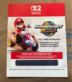 Nintendo Switch Mario Kart World Full Game Download Code Nintendo switch 2