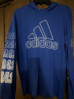 NWT boys youth large 14/16 adidas long sleeve hooded shirt