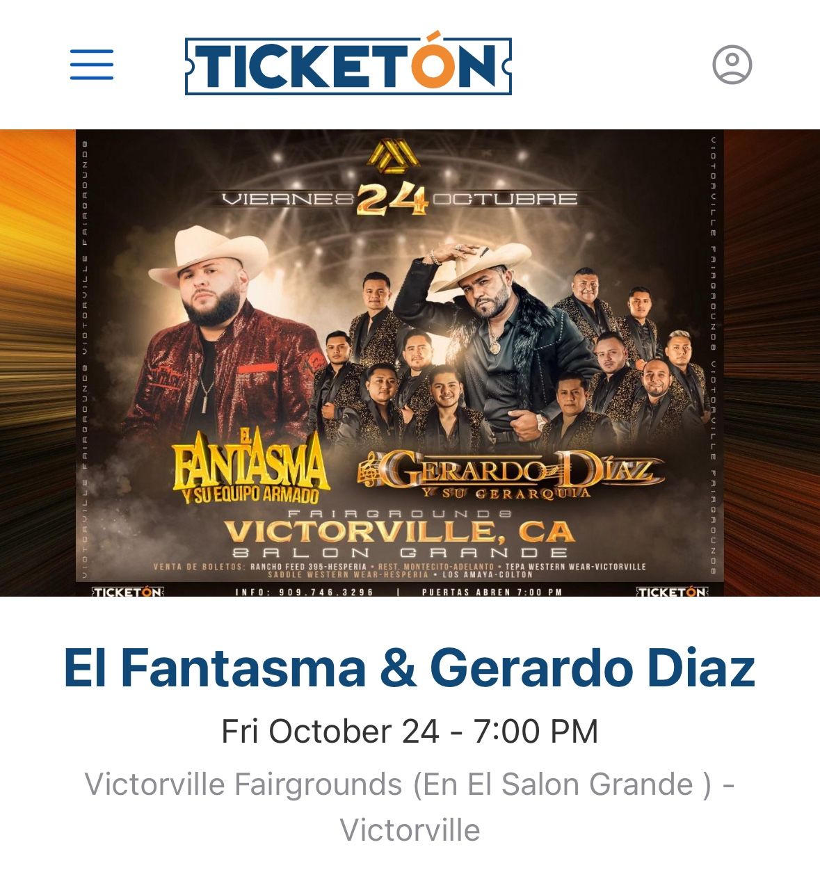 Ticket available.. meet at event