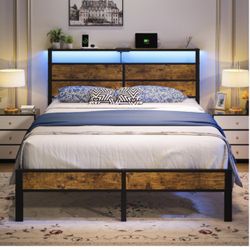 ( New In Box ) Full Bed Frame/Headboard