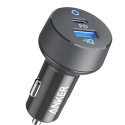 Anker 2-Port 20W USB-C + 15W USB-A Power Delivery Car Charger - BlackSS258