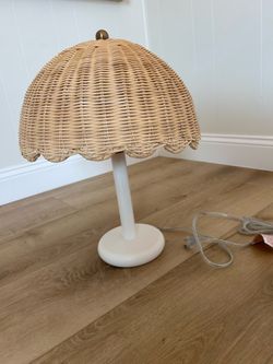 West Elm Rattan Lamp
