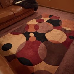 5 x 8 multi color rug 