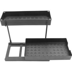 Under Sink Organizer 2 Tier Kitchen Rack Storage Shelf w/ Sliding Cabinet Drawer