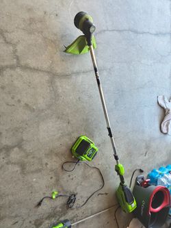 Greenworks Cordless String Trimmer with Battery and Charger