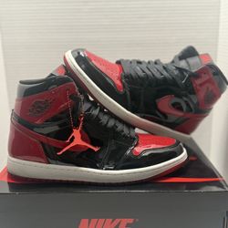 Jordan 1 Bred Patent Leather