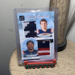 Donruss Panini Rookie Duo Patch DRAKE MAYE x Javon baker