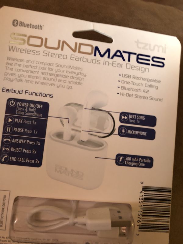Tzumi Sound Mates wireless earbuds for Sale in Augusta, GA - OfferUp