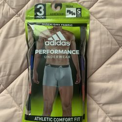 New! Mens Small Adidas Performance Underwear Athletic Comfort Fit