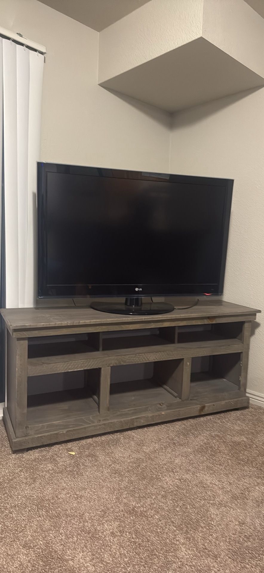 Rustic Grey TV Stand (moving out sale)