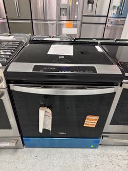 Whirlpool 30 inches slide in induction range with air fly