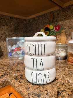 Rae Dunn Coffee Tea Sugar Canister Set