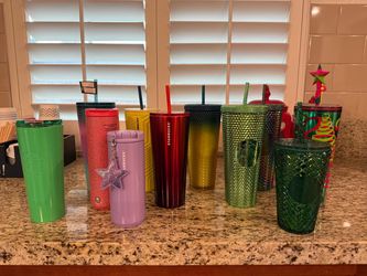 Starbucks cups and tumblers