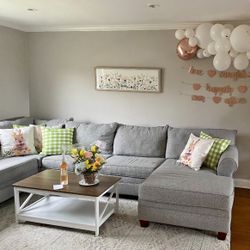 Gray 4 Piece Sectional Couch