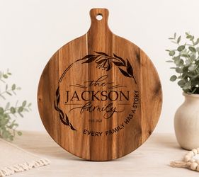 Personalized Engraved Wood Cutting Board